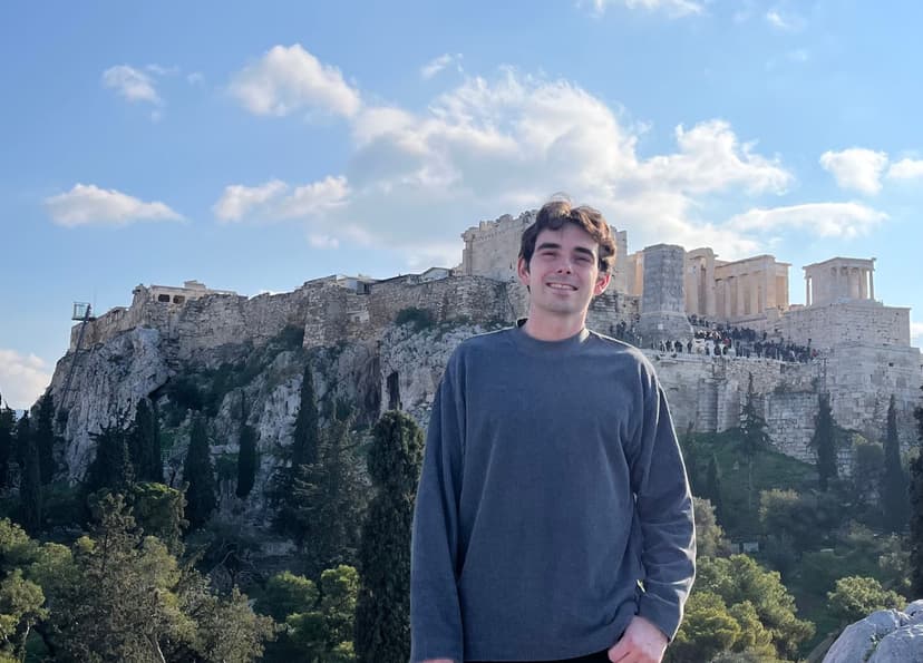 Jack in Greece at the Acropolis